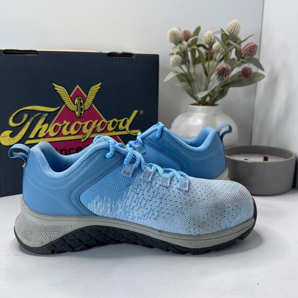 Thorogood AST Low Lace Up Safety Shoes Light Blue 509-9101 Women's 8.5 M - Picture 7 of 11